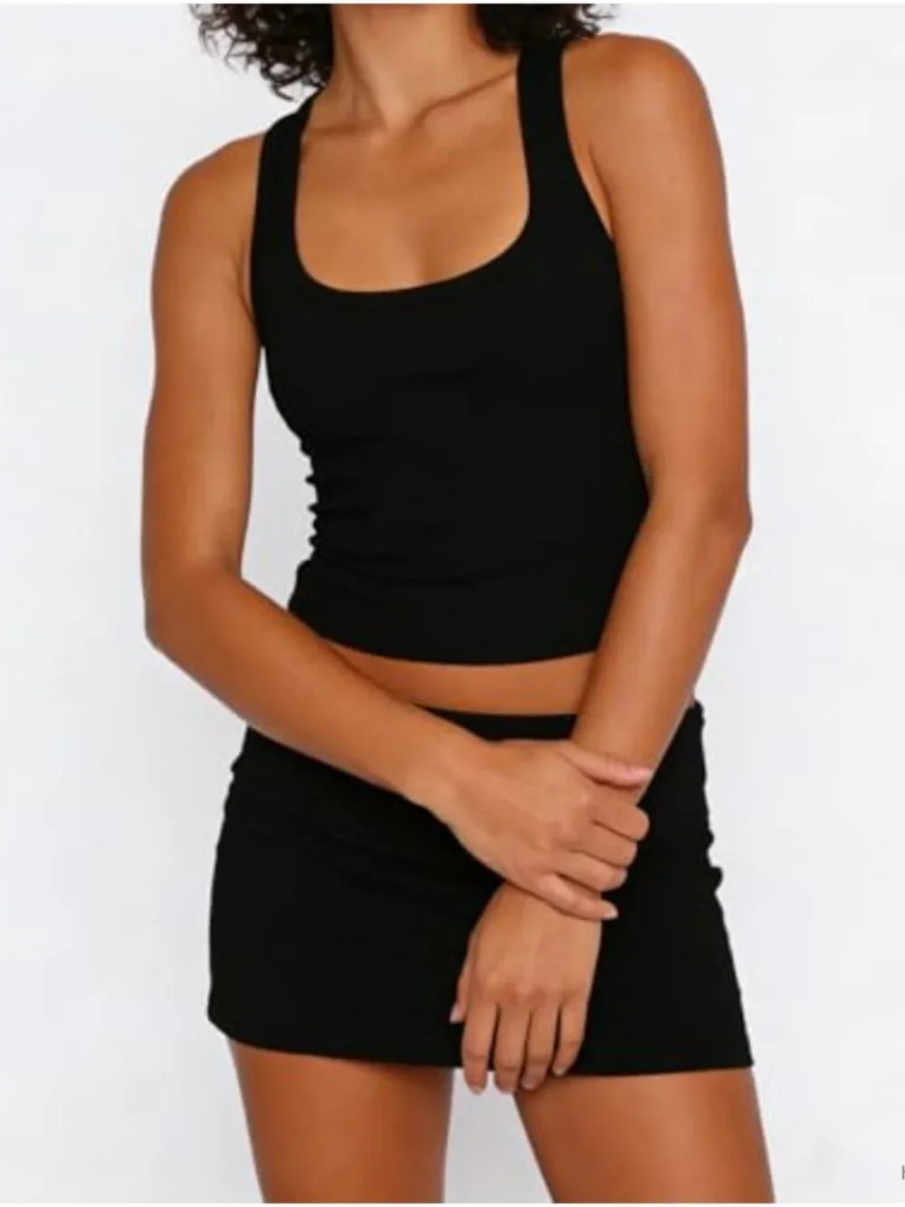 Fold Over Mini Skirt Y2K Low Rise Bodycon Stretchy Clubwear